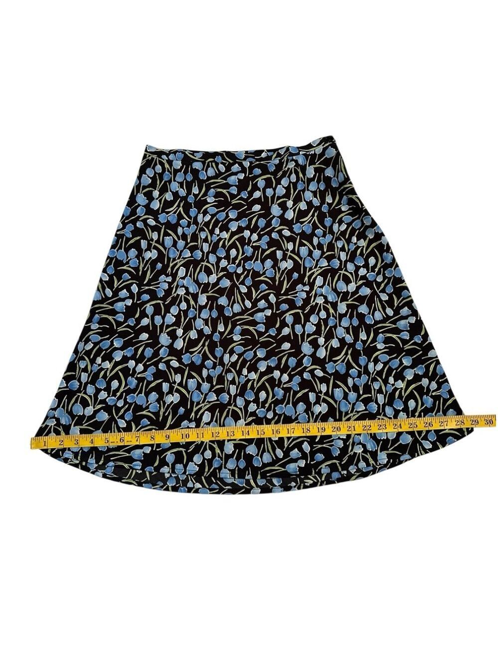 Dress Barn Skirt Side Zipper & Button Womens Size 6 Multicolor Summer Aline - Picture 10 of 17